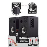 Maxword RM-400BK Aktif Stüdyo Referans Monitörü 4 İNÇ ÇİFT Bluetooth USB 140 Watt