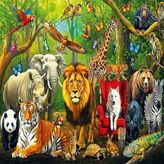 Mayf 31504 Forest Anımals 100 Parça Puzzle Tek