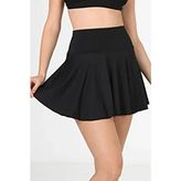 MAYOPORT Kadın Siyah Spor & Plaj Eteği Tek Parça Düz Polyester Kumaş ile Rahat Kullanım - 42