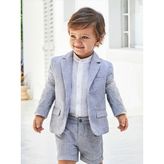 Mayoral Erkek Bebek Keten Şort 1237 - Mavi