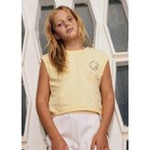 Mayoral Kız Çocuk Askılı Crop Tshirt Sarı - 10 Yaş