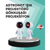 Mbb E-Ticaret 360° Ayarlanabilir Başlıklı Astronot Gece Lambası