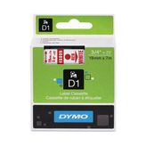Mbb E-Ticaret Dymo 19MMX7M Şerit Beyaz/kırmızı (D-45805)