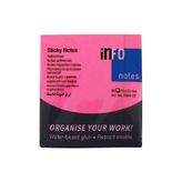Mbb E-Ticaret Info Notes 75X75 Fosforlu Pembe Postit 80 Yp 565432-(***6 Adet***)