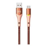 Mcdodo CA-7842 3A 1.2 mt Turuncu Lightning Işıklı Data ve Şarj Kablosu