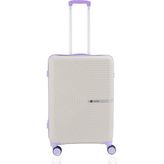 Mçs Polipropilen Valiz V374 65 cm - Beyaz - Lila
