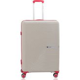 Mçs Polipropilen Valiz V374 75 cm - Kemik - Kırmızı