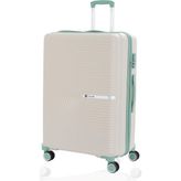 Mçs Polipropilen Valiz V374 75 CM - Kemik - Su Yeşili