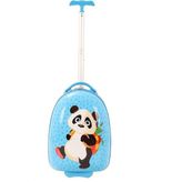 MÇS V307 ABS ÇOCUK VALİZ-MAVİ-PANDA BASKI - Açık Mavi