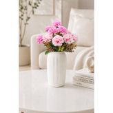 MD Aspiz Flowers Yapay Çiçek 10lu Lüks lila karanfil Demeti 42 Cm ( Saksısız ) krizantem kasımpatı Bitki Gelin Buketi