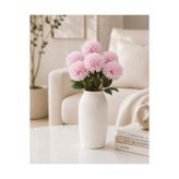 MD Aspiz Flowers Yapay Çiçek 7li Lüx lila krizantem Demeti 42 cm ( Saksısız ) Bitki Gelin Buketi karanfil kasımpatı