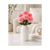 MD Aspiz Flowers Yapay Çiçek 7li Lüx pembe karanfil Demeti 42 cm ( Saksısız ) Bitki Gelin Buketi krizantem kasımpatı
