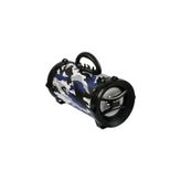 Md-bt30 Mavi Kamuflaj Desenli Bluetooth Aux+usb+sd Kartlı Speaker