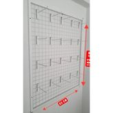 MD Vitrin Dekorasyon Tel Pano 80X100 cm 4x4 Duvara Monte 20 Adet 15 cm Kanca Dahil