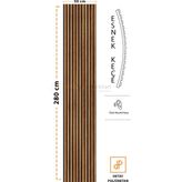 Mdf Ahşap Akustik Duvar Kaplama Paneli 50 x 280 cm Teak