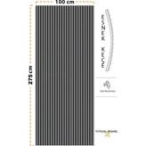 Mdf Ahşap Akustik Duvar Paneli - 100 x 275 cm - Antrasit