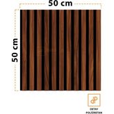 Mdf Ahşap Akustik Duvar ve Tavan Kaplama Paneli 50 x 50 cm Polisander