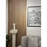 Mdf Akustik Panel 100x280 Safir Meşe Ahşap Duvar Paneli
