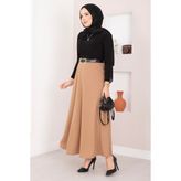 MDS Mevlana Tesettür Etek Camel - 48
