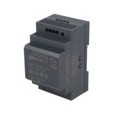 Mean Well DDR-60L-12 60W DIN Ray Tek Çıkış DC/DC Dönüştürücü