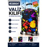 MEDBRIGHT Valiz Kılıfı Bavul Kılıfı Likralı Esnek Kumaş Ve Dayanıklı Valiz Kılıfı LKM-VK03 (KABİN)