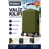 MEDBRIGHT Valiz Kılıfı Bavul Kılıfı Likralı Esnek Kumaş Ve Dayanıklı Valiz Kılıfı YŞL-VK15 (KABİN)