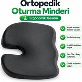 MEDEVRELF Visco Oturma Minderi Poşetli - Siyah