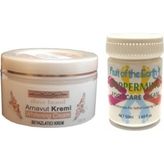 Medigeni Hintohu Three Brand 100ML Arnavut Aklık Kremi+Foot Care Cream 50ML Ayak Bakım Kremi Nane Ferahlığı - Paket