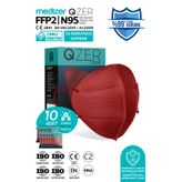 Medizer Qzer Bordo Ffp2 Maske 5 Katlı 10 Adet