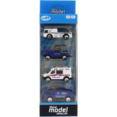 Mega 4'lü Die Cast Polis Seti