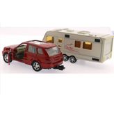 Mega MK1021 Kırmızı Metal Araçlı Karavan