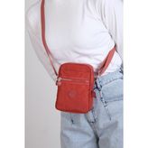 Mega Rosa Krinkıl Kumaş Unisex Çapraz Çanta - Kiremit
