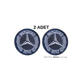 Megas Etiket Ütü ile Yapışan Mercedes Logo "Büyük Boy" Dokuma Arma/Yama