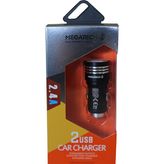 Megatech Gri 2.4A 2usb Çelik Araç Şarj Aleti