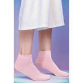 Meine Liebe Dikişsiz Bambu Kısa Çorap Pembe Pembe