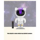 Meks Fonksiyonel Astronot Projeksiyon Lambası Bluetooth 1 Adet
