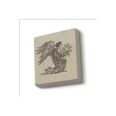 Melek Görseli Baskılı Taş Magnet 5X5