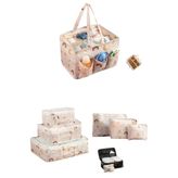 Meleni Baby 7'li Yenidoğan Hastane Çıkış Organizer Set - Bölmeli Bebek Bakım Çantası - Valiz İçi Düzenleyici