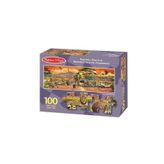 Melissa&Doug MD002873 100 parça Dev Yer Yapbozu - Safari