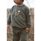 Mells Baby Haki Eşofman Takımı Erkek Çocuk İçin Organik Pamuklu Rahat Tasarım Yaz Sezonu - 3 Yaş - Haki - Haki