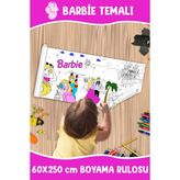 Melolisa Barbie Temalı Dev Boyama Rulosu 60X250 cm