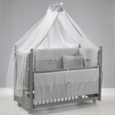 Meltem Kids Mondo Sallanır Anne Yanı Beşik Ahşap Bebek Beşiği 60x120 cm (gri-gri)