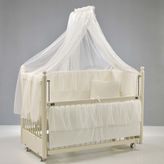 Meltem Kids Mondo Sallanır Anne Yanı Beşik Ahşap Bebek Beşiği 60x120 cm (krem-ekru)