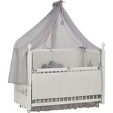 Meltem Smart Kral 60x120 cm Beyaz Anne Yanı Sallanır Beşik