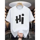 Men's Novel Pattern Design T-Shirts - Beyaz - XL