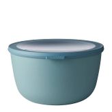 Mepal - Multi Bowl Cirqula Round - Kapaklı Saklama Kabı - Buzdolabı için hava geçirmez saklama kutusu ve mikrodalga fırın kabı olarak uygundur - 3000 ml - Nordic Green