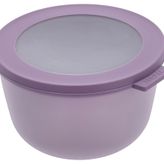 Mepal - Multi Bowl Cirqula Round - Kapaklı saklama kabı - Buzdolabı, mikrodalga fırın ve saklama kabı olarak hava geçirmez saklama kutusu olarak uygundur - 1000 ml - Nordic Lilac