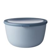 Mepal - Multi Bowl Cirqula Round - Kapaklı saklama kabı - Buzdolabı, mikrodalga fırın ve saklama kabı olarak hava geçirmez saklama kutusu olarak uygundur - 3000 ml - Nordic Blue