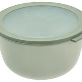 Mepal - Multi Bowl Cirqula Round - Kapaklı saklama kabı - Buzdolabı, mikrodalga fırın ve saklama kabı olarak hava geçirmez saklama kutusu olarak uygundur - 3000 ml - Nordic Sage