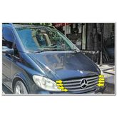 Mercedes Viano Krom Ön Panjur 2004-2010 7 Parça Paslanmaz Çelik